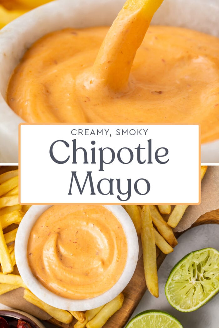 Pin graphic for chipotle mayo