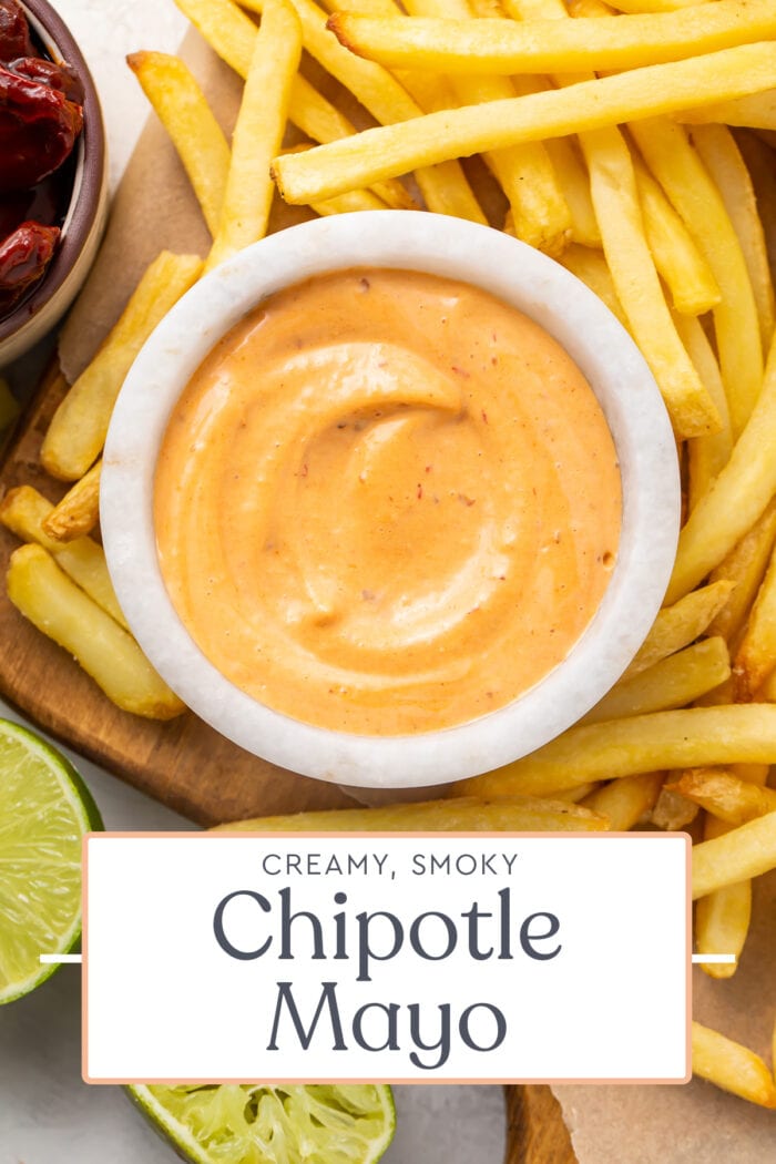 Pin graphic for chipotle mayo