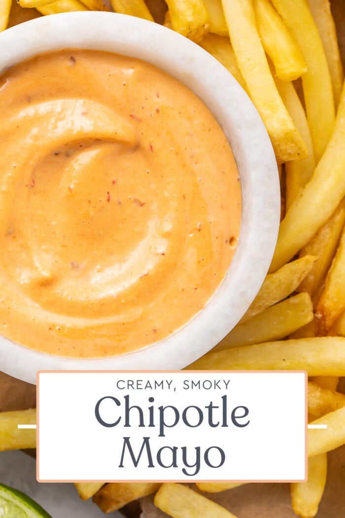 Pin graphic for chipotle mayo