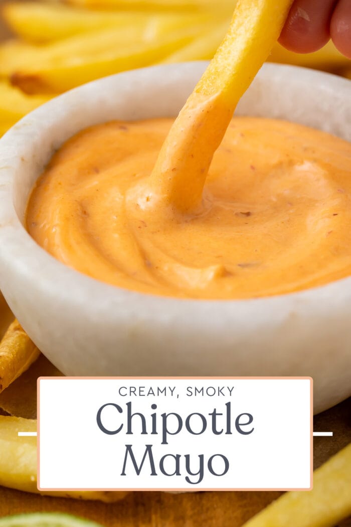 Pin graphic for chipotle mayo