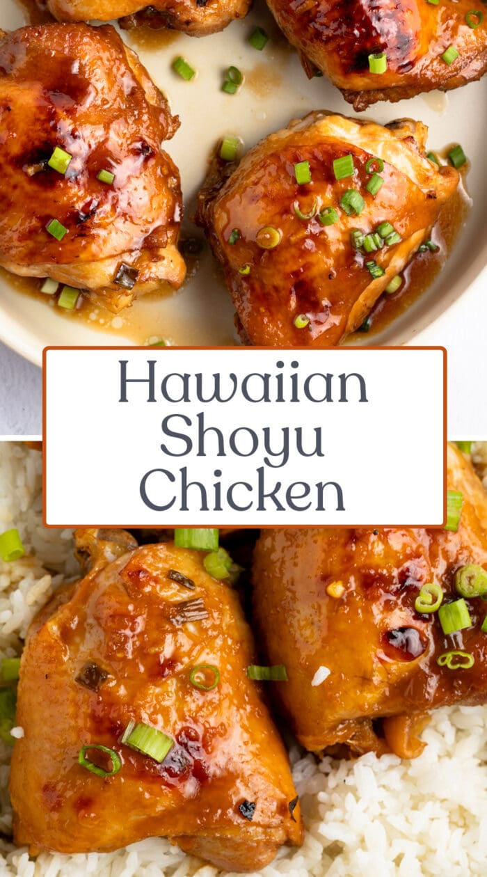 Pin graphic for shoyu chicken