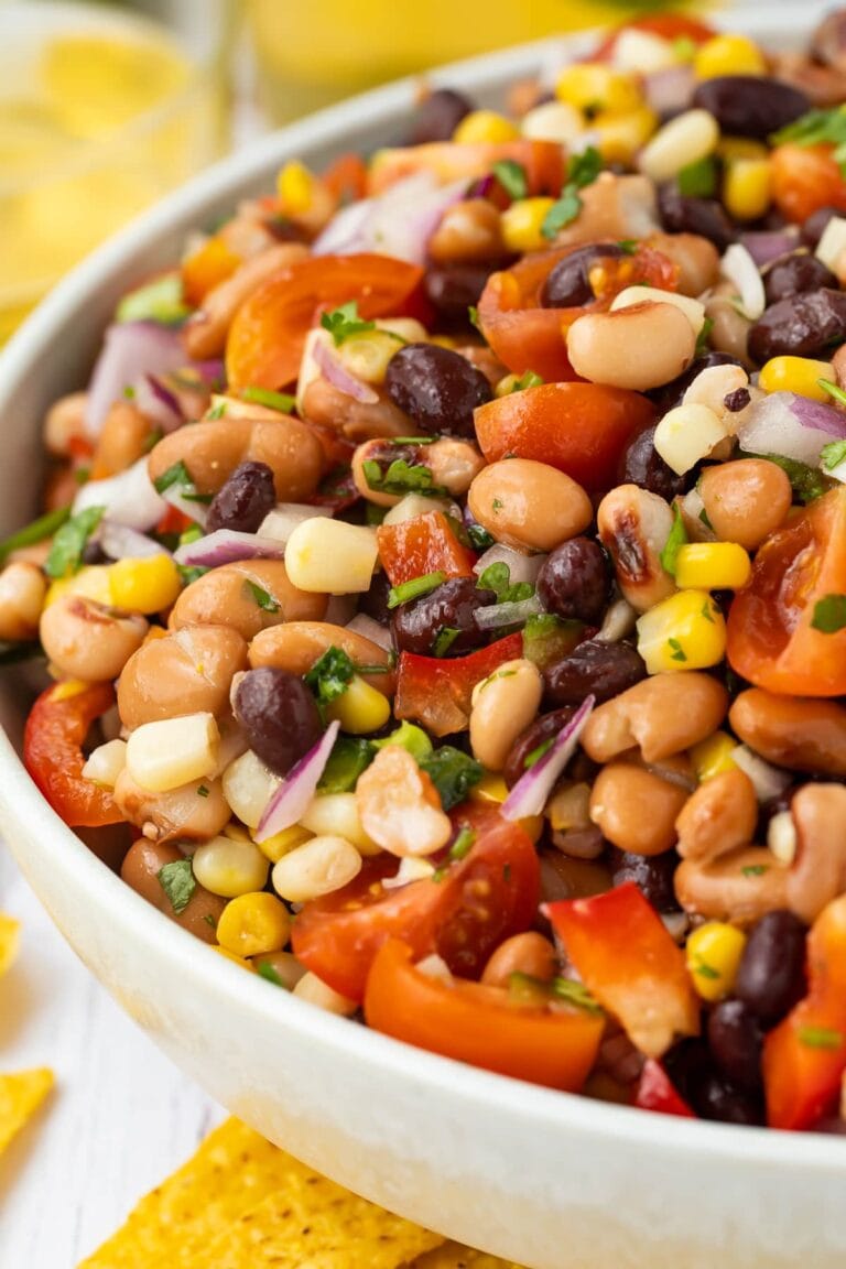 Texas caviar close up image