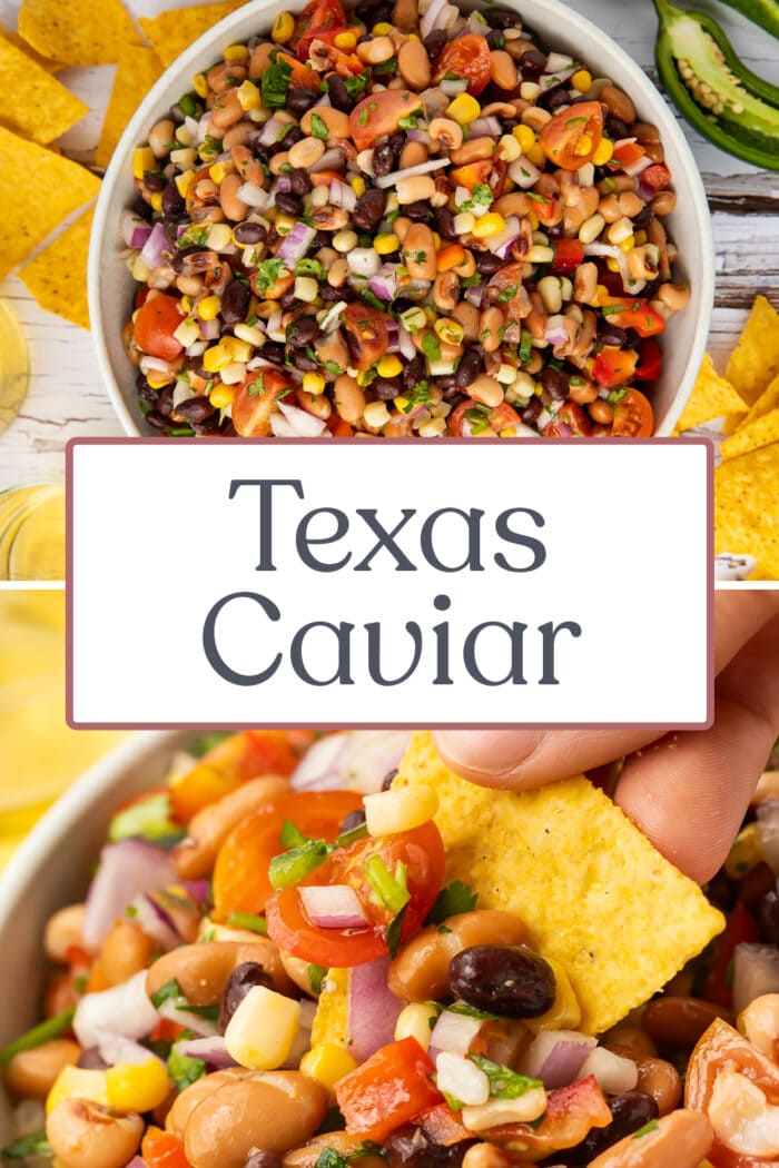 Pin graphic for Texas caviar