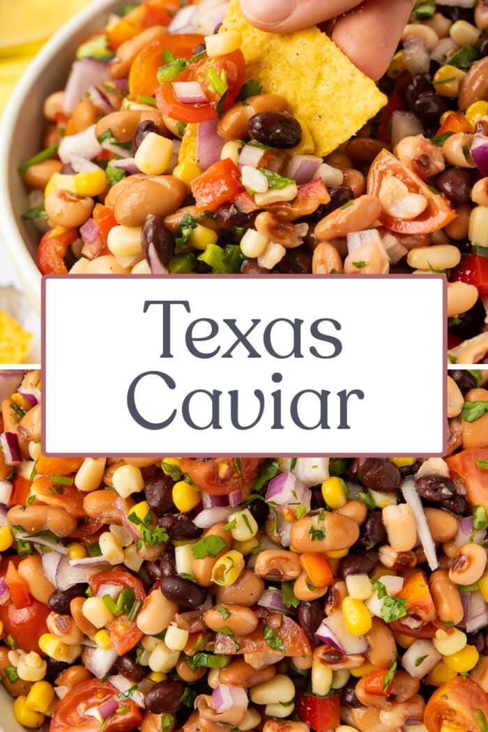 Pin graphic for Texas caviar