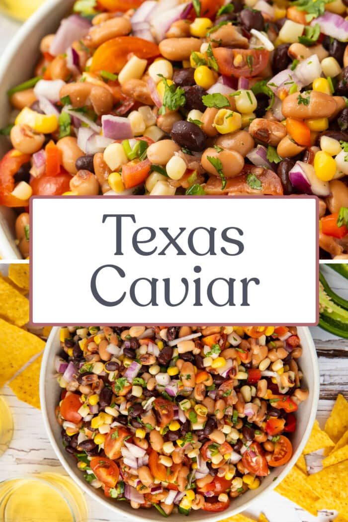 Pin graphic for Texas caviar