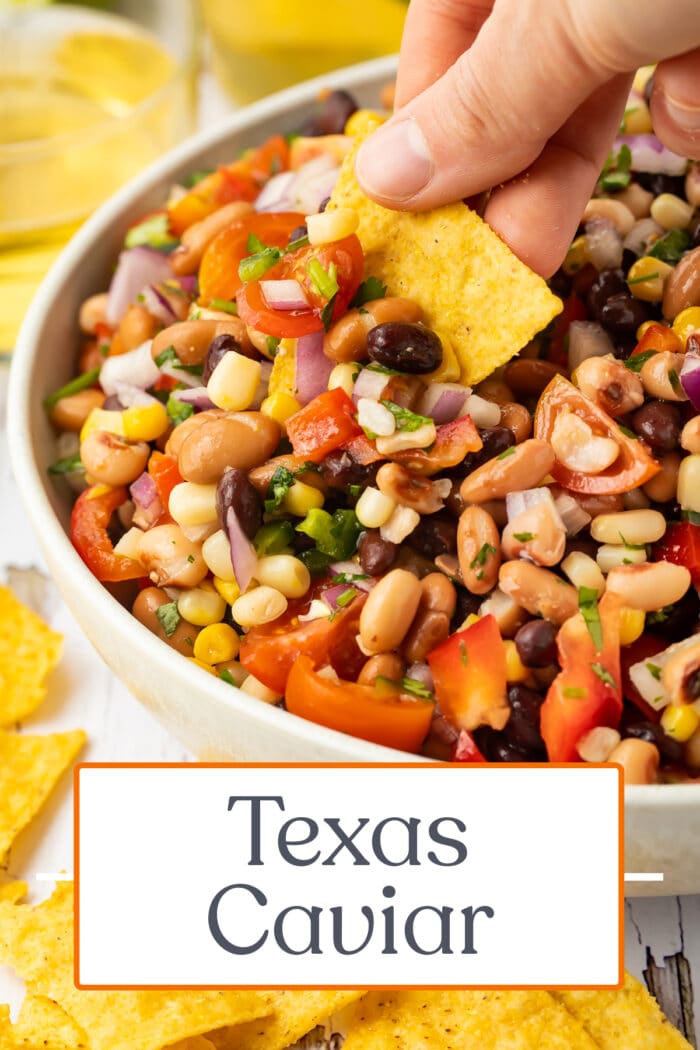 Pin graphic for Texas caviar