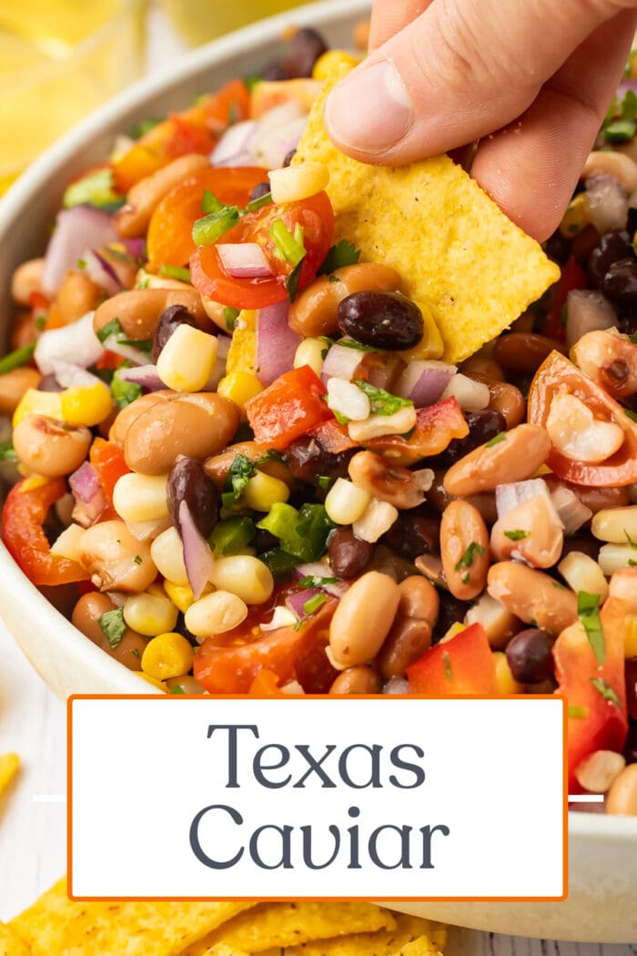 Pin graphic for Texas caviar