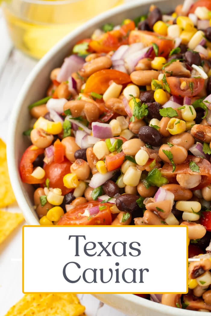 Pin graphic for Texas caviar