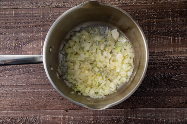 Keto broccoli cheese soup ingredients in large stockpot