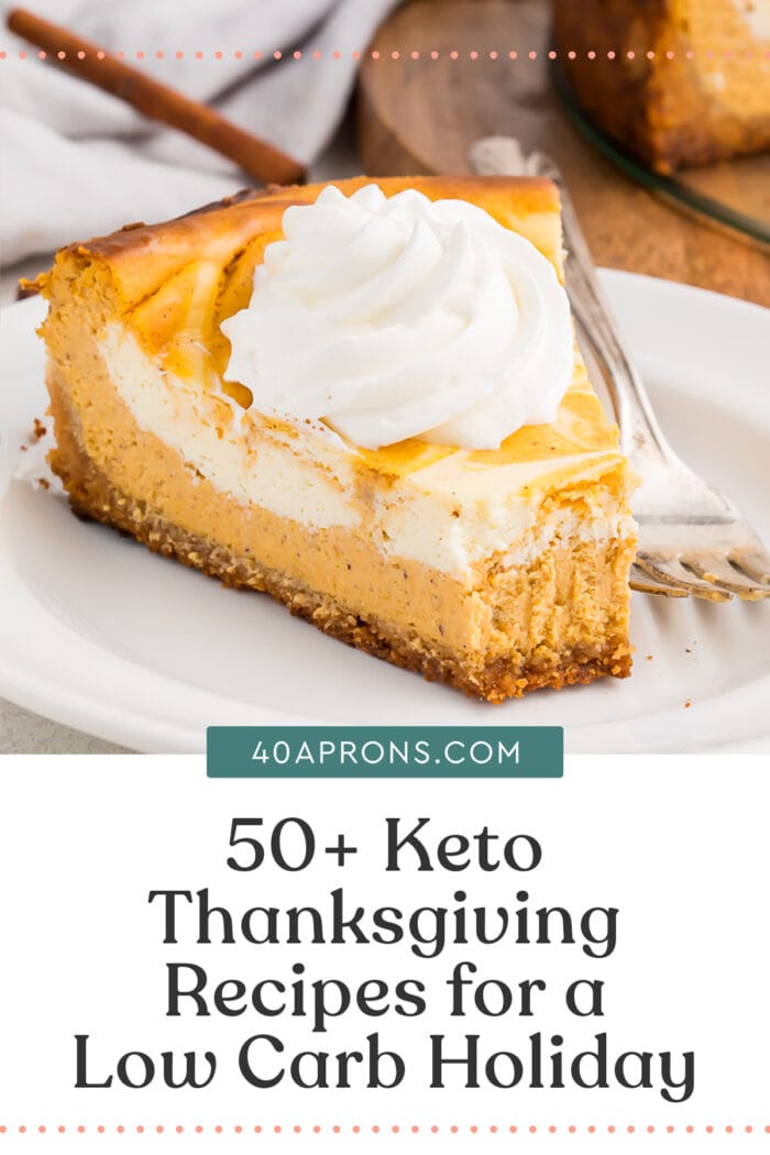 Pin graphic for keto Thanksgiving recipes