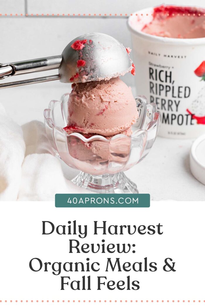 Pin graphic for Daily Harvest review