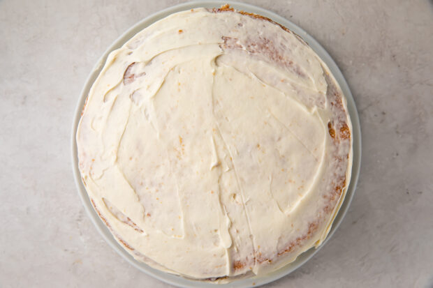 Crumb coated cranberry cake