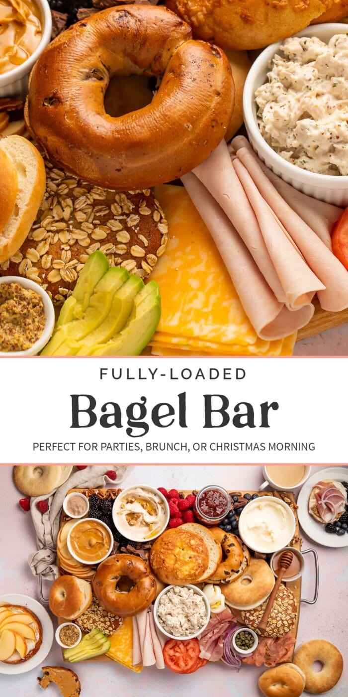 Pin graphic for bagel bar