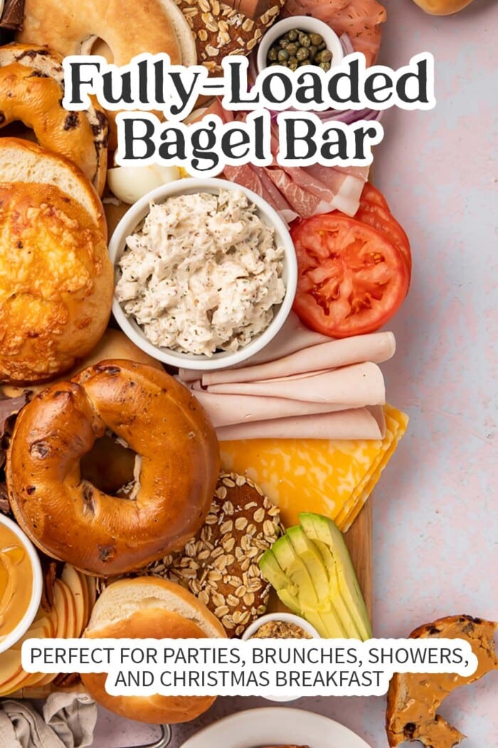 Pin graphic for bagel bar