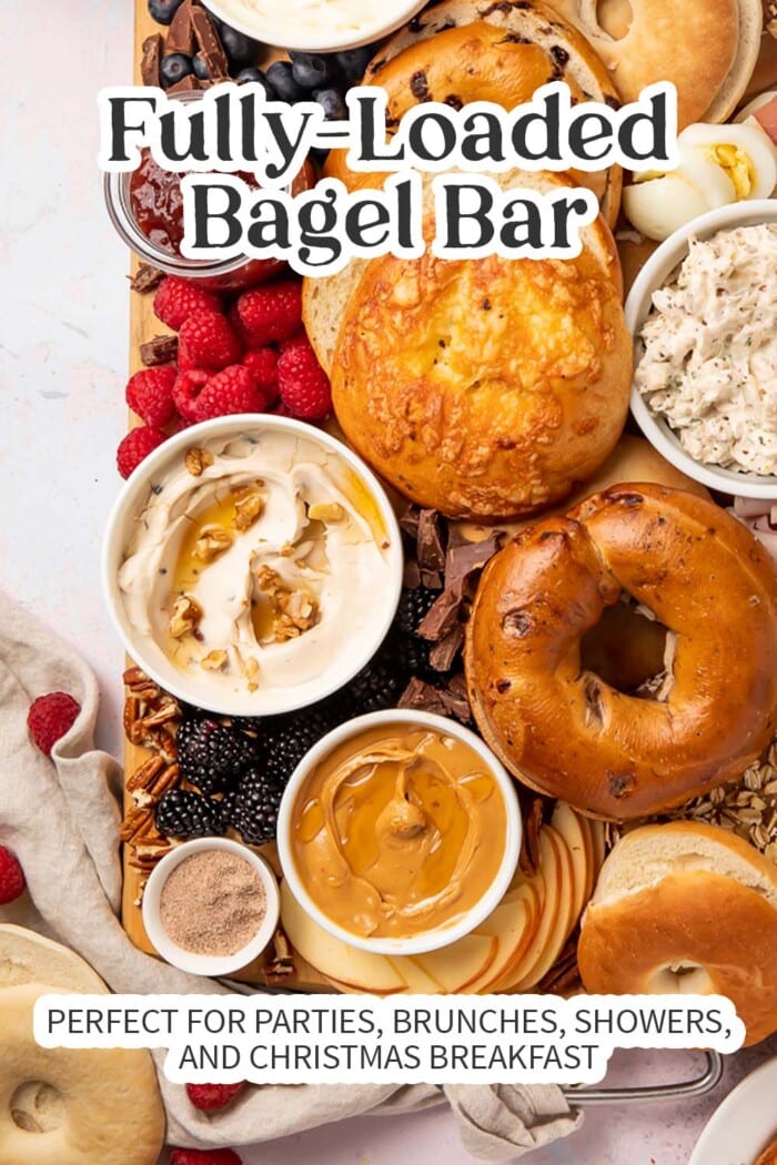 Pin graphic for bagel bar