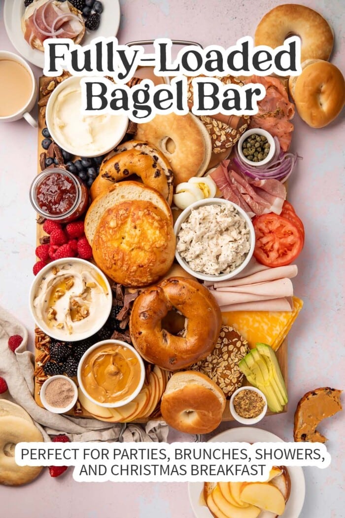 Pin graphic for bagel bar