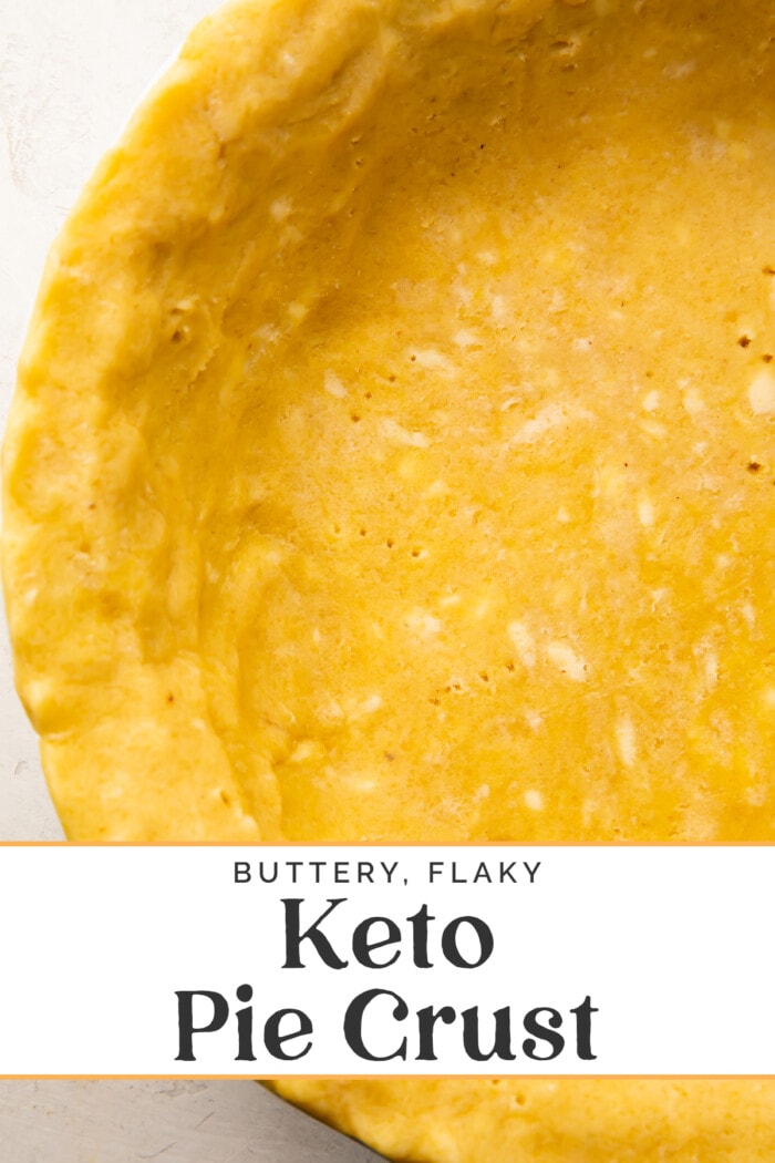 Pin graphic for keto pie crust