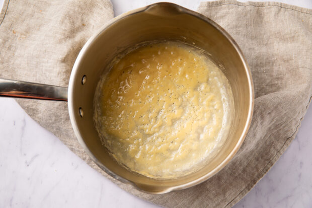 Butter melting in a saucepan