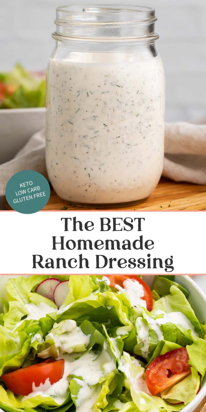 Pin graphic for ranch dressing.