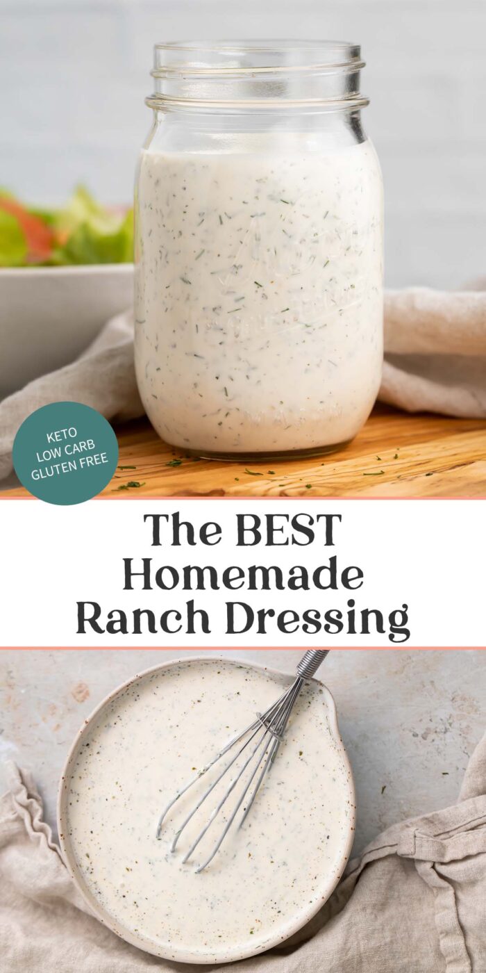 Pin graphic for ranch dressing.