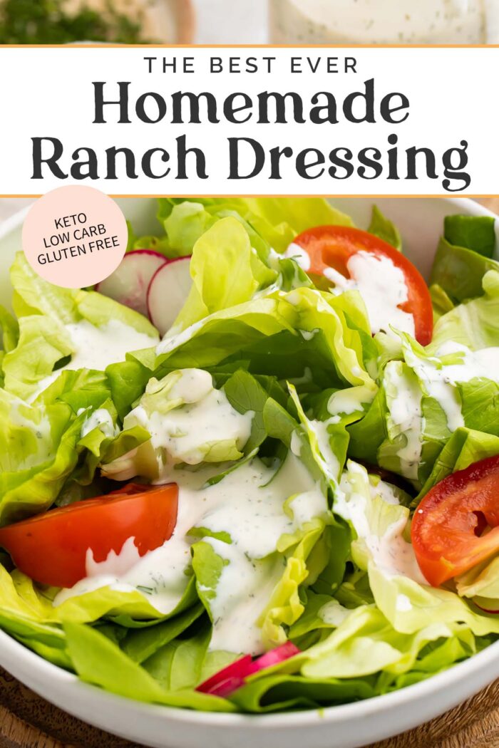 Pin graphic for ranch dressing.