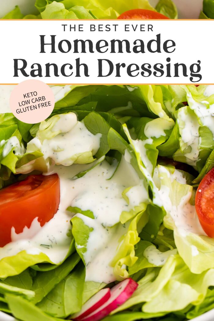 Pin graphic for ranch dressing.