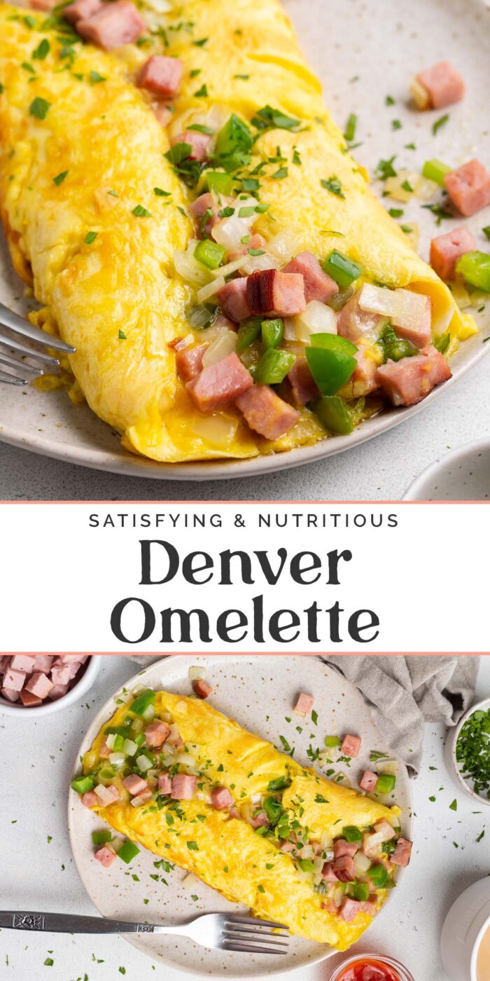 Pin graphic for denver omelette.