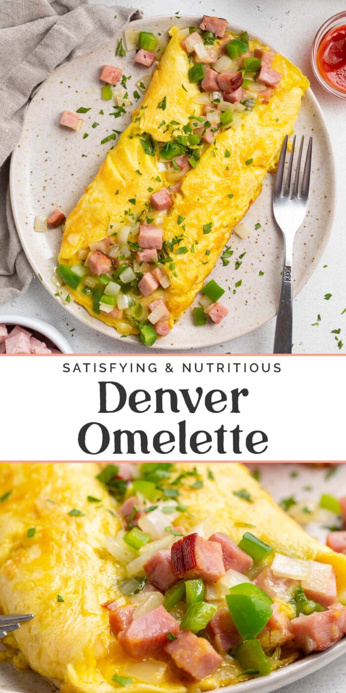 Pin graphic for denver omelette.