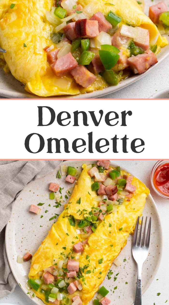 Pin graphic for denver omelette.