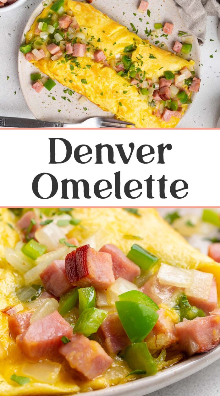 Pin graphic for denver omelette.