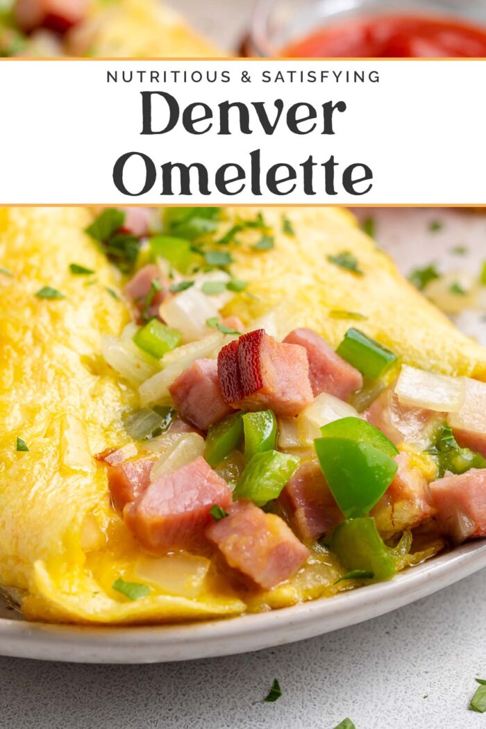 Pin graphic for denver omelette.