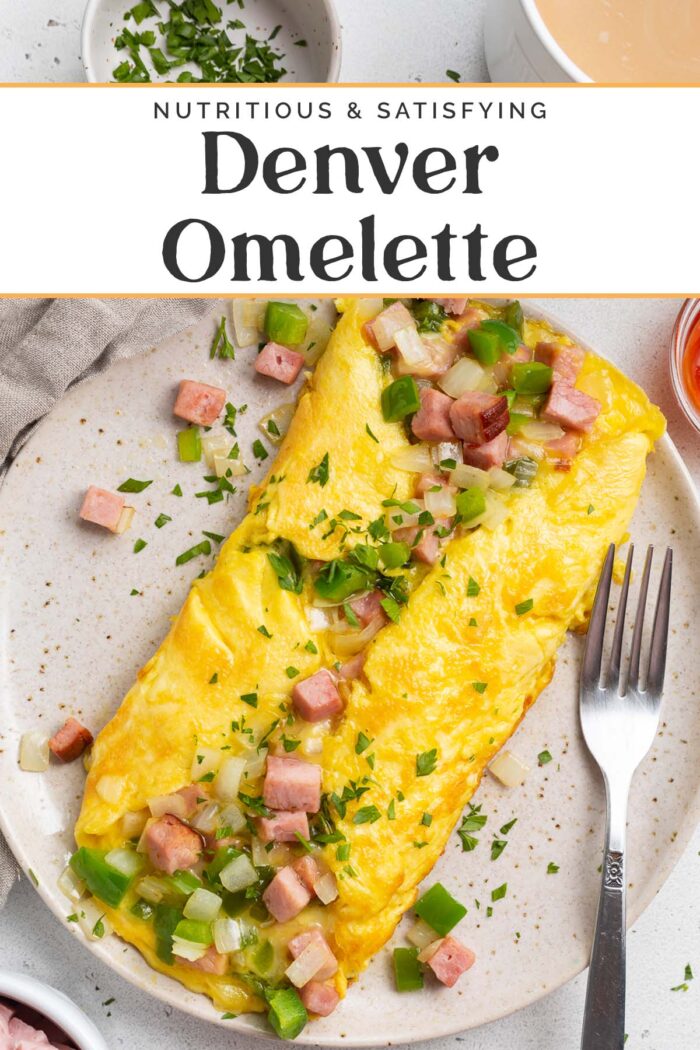 Pin graphic for denver omelette.