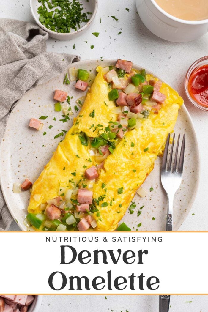 Pin graphic for denver omelette.