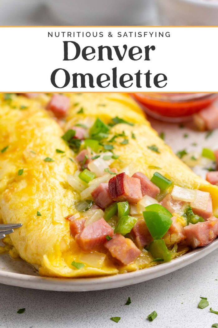 Pin graphic for denver omelette.