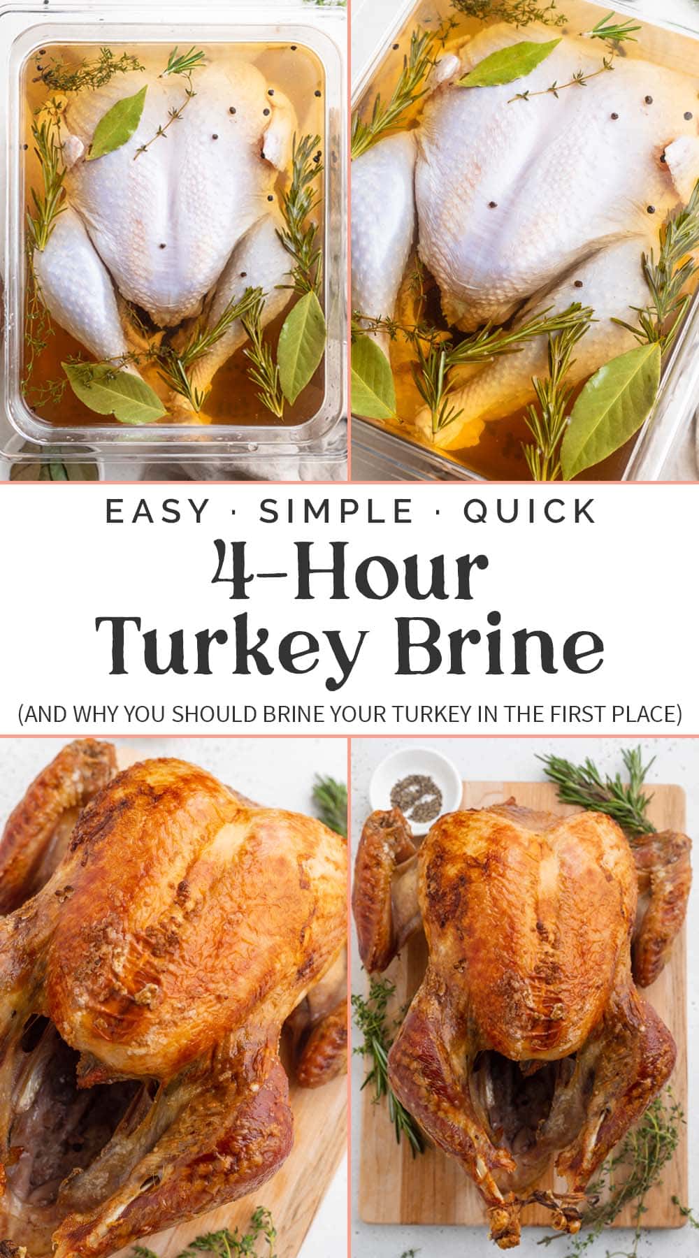 Pin graphic for quick turkey brine.