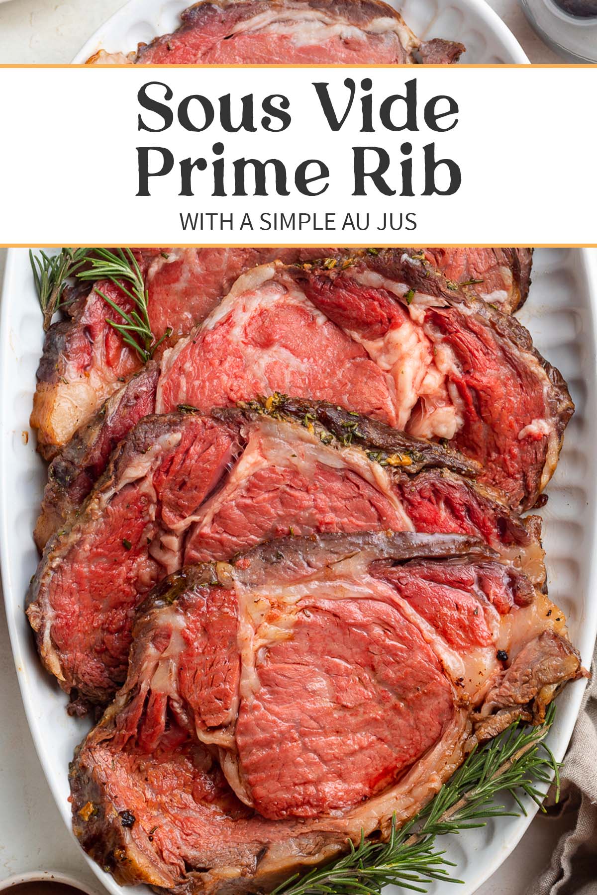 Pin graphic for sous vide prime rib.