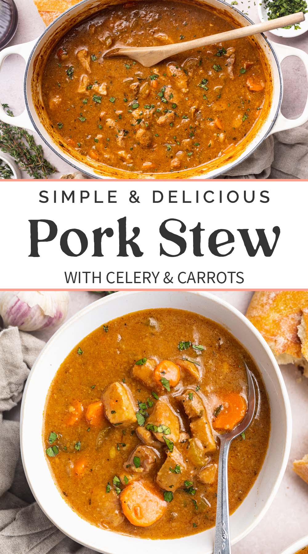 Pin graphic for pork stew.