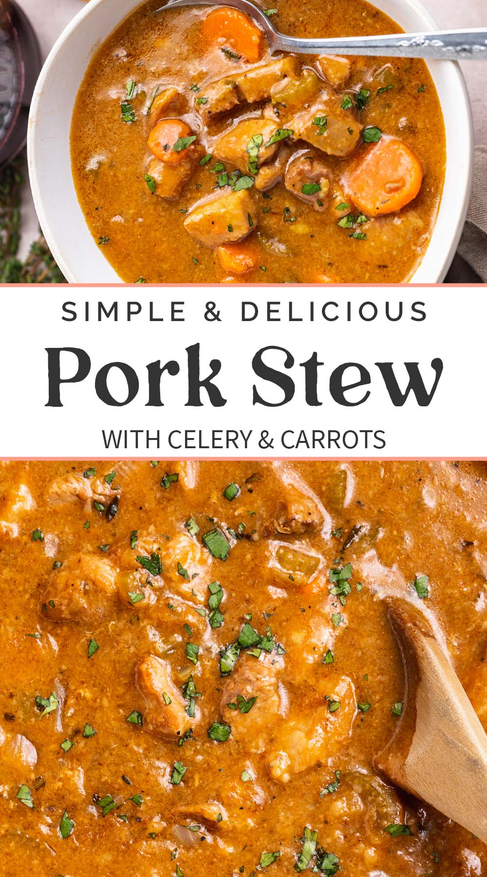 Pin graphic for pork stew.