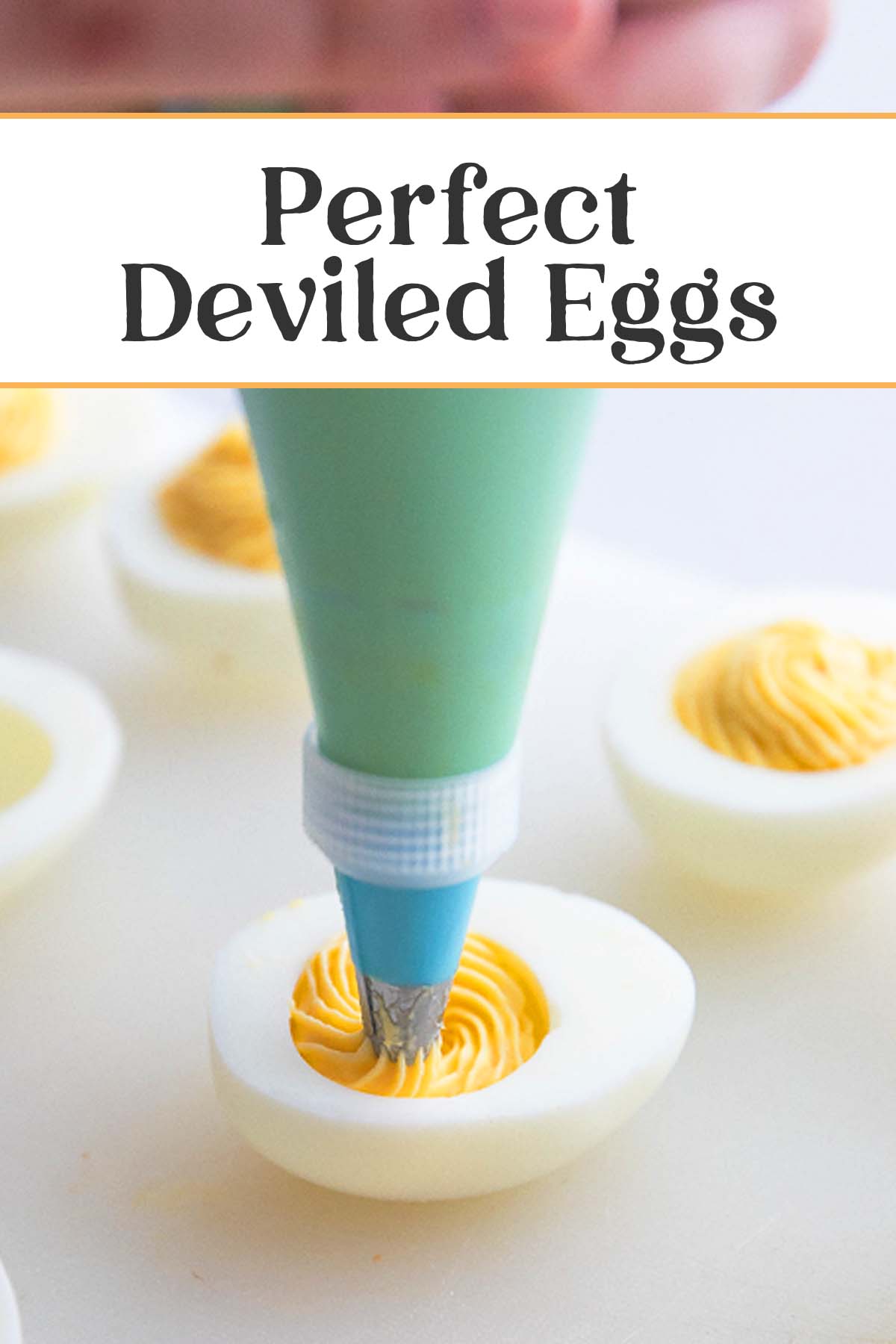 Pin graphic for keto deviled eggs with bacon.