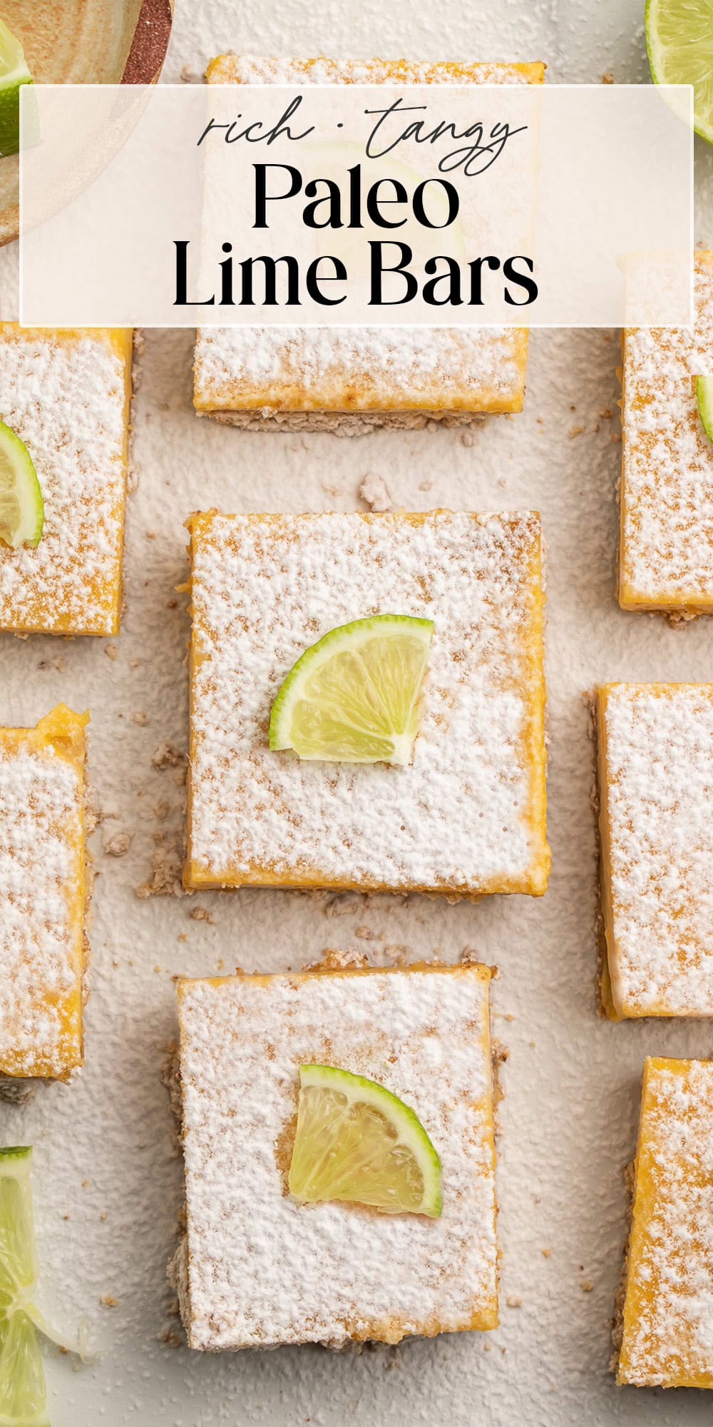 Pin for paleo lime bars.