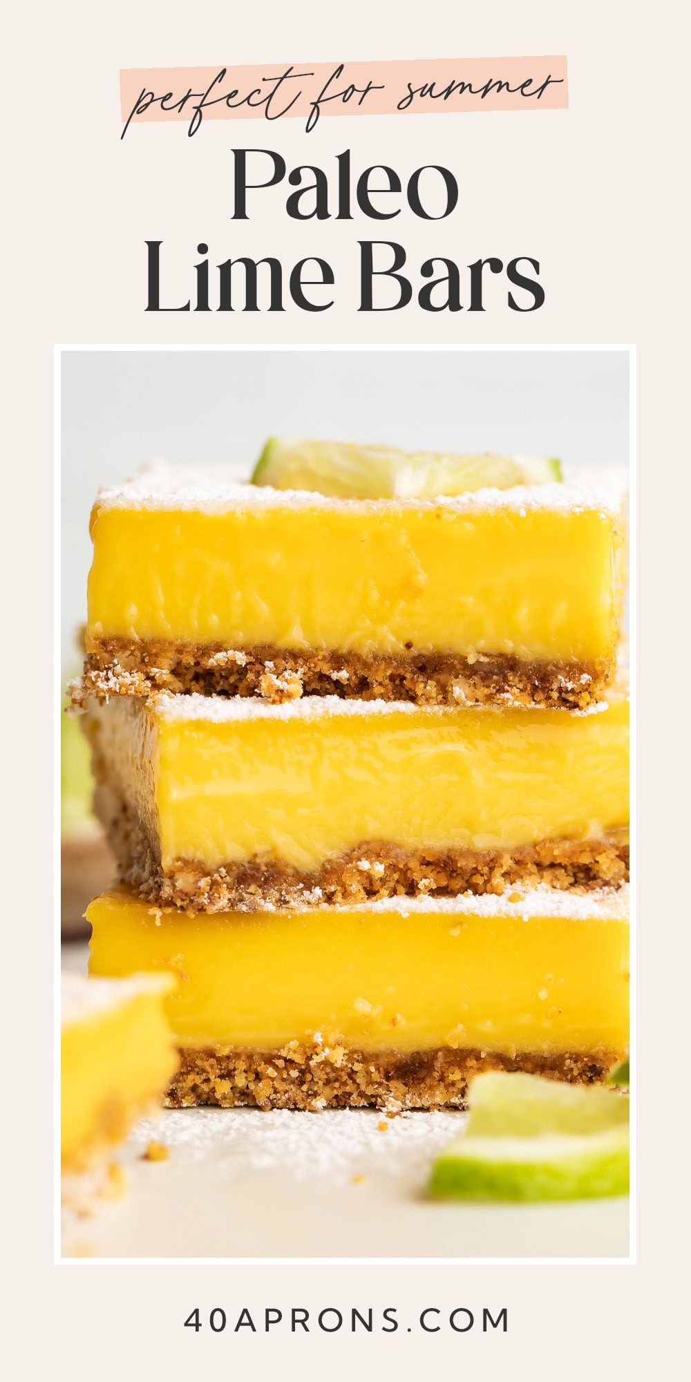 Pin for paleo lime bars.