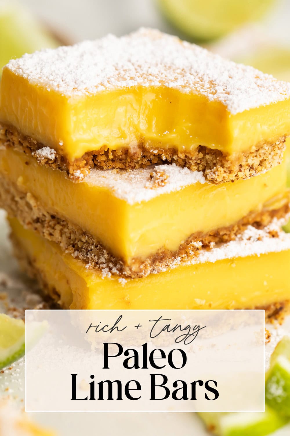 Pin for paleo lime bars.