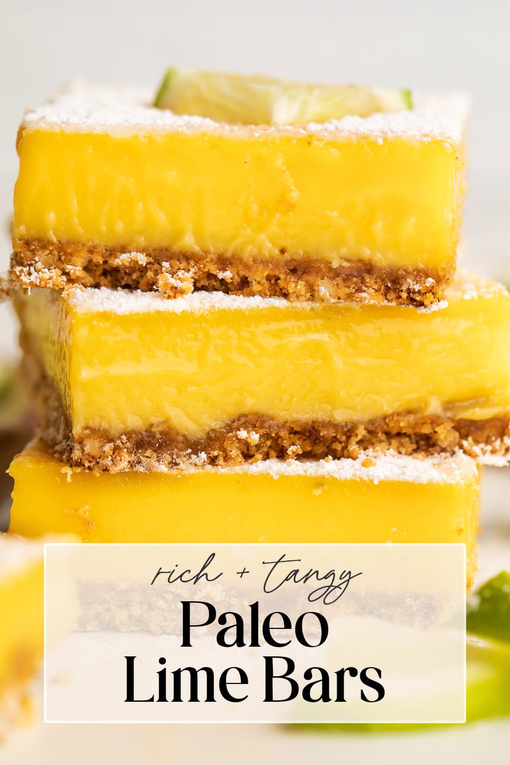 Pin for paleo lime bars.