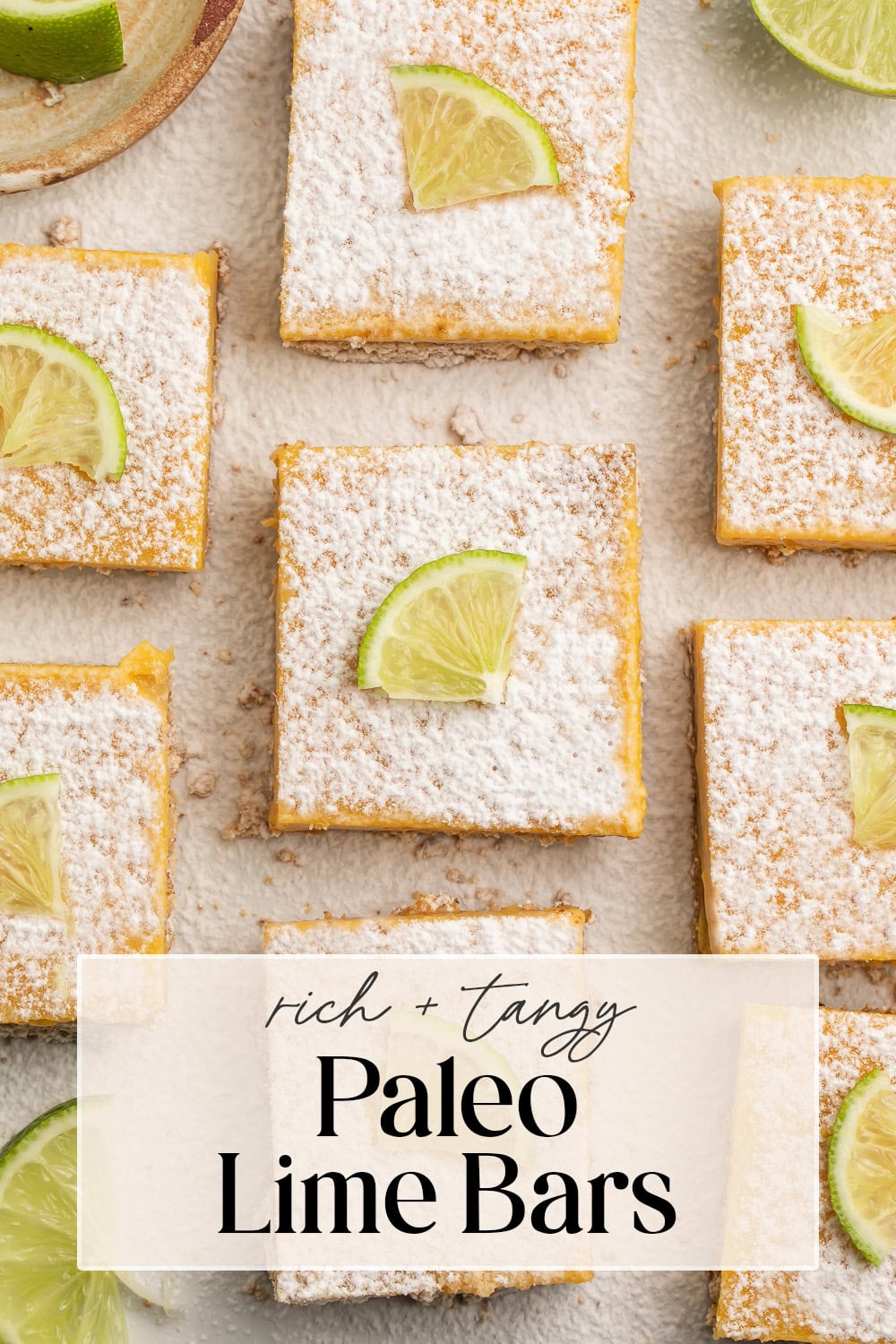 Pin for paleo lime bars.