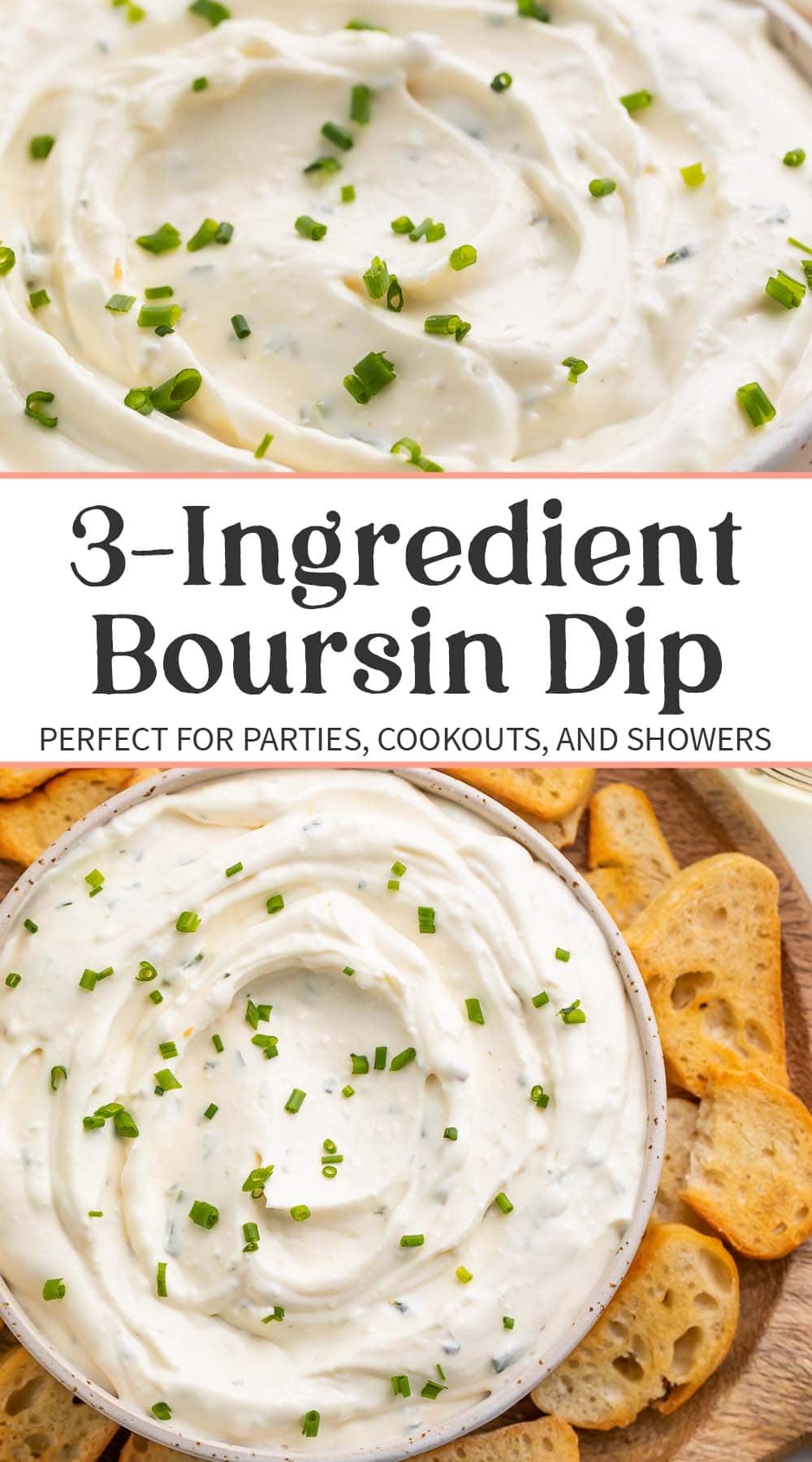 Pin graphic for boursin dip.