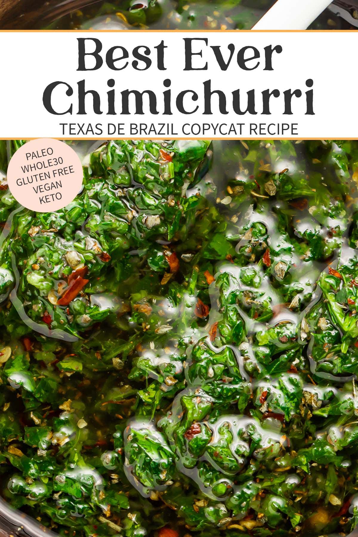 Pin graphic for chimichurri.