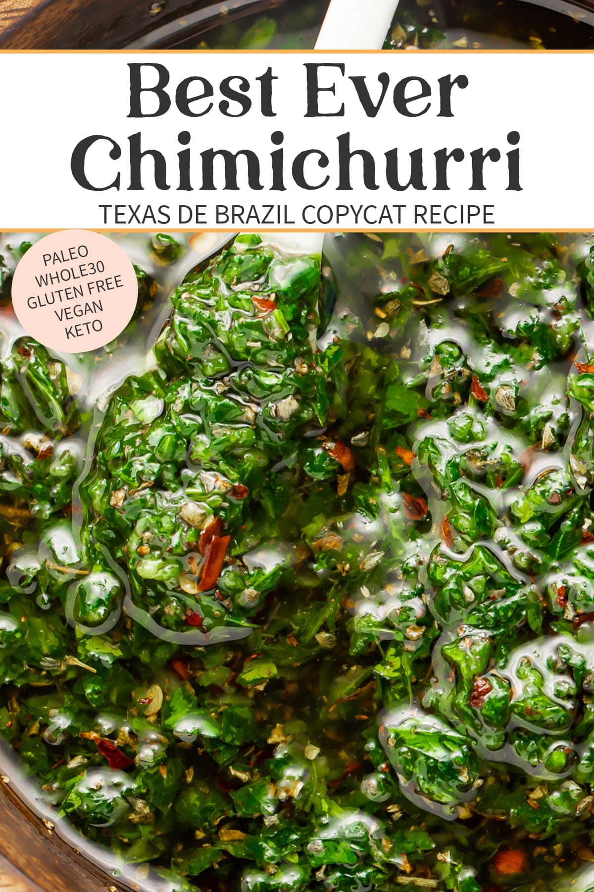 Pin graphic for chimichurri.