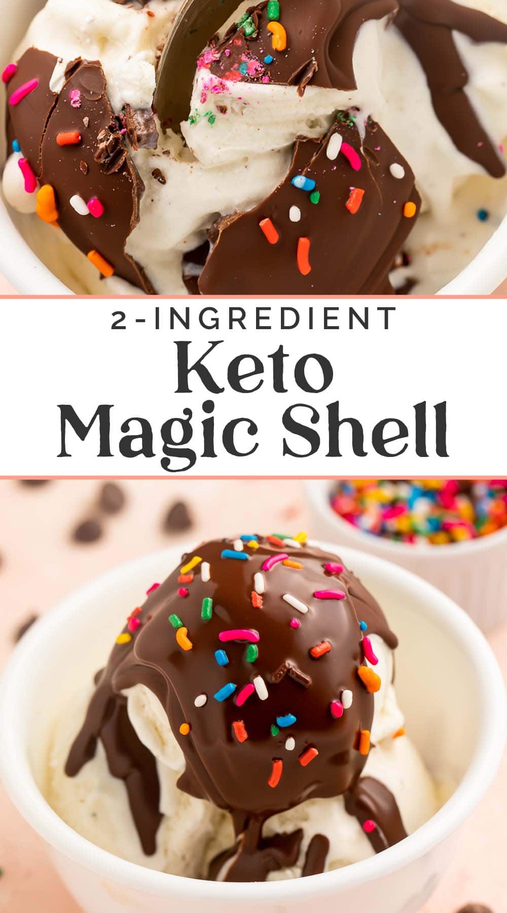 Pin graphic for keto magic shell.