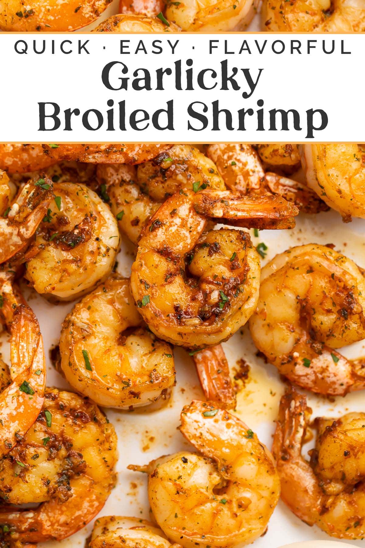 Pin graphic for broiled shrimp.