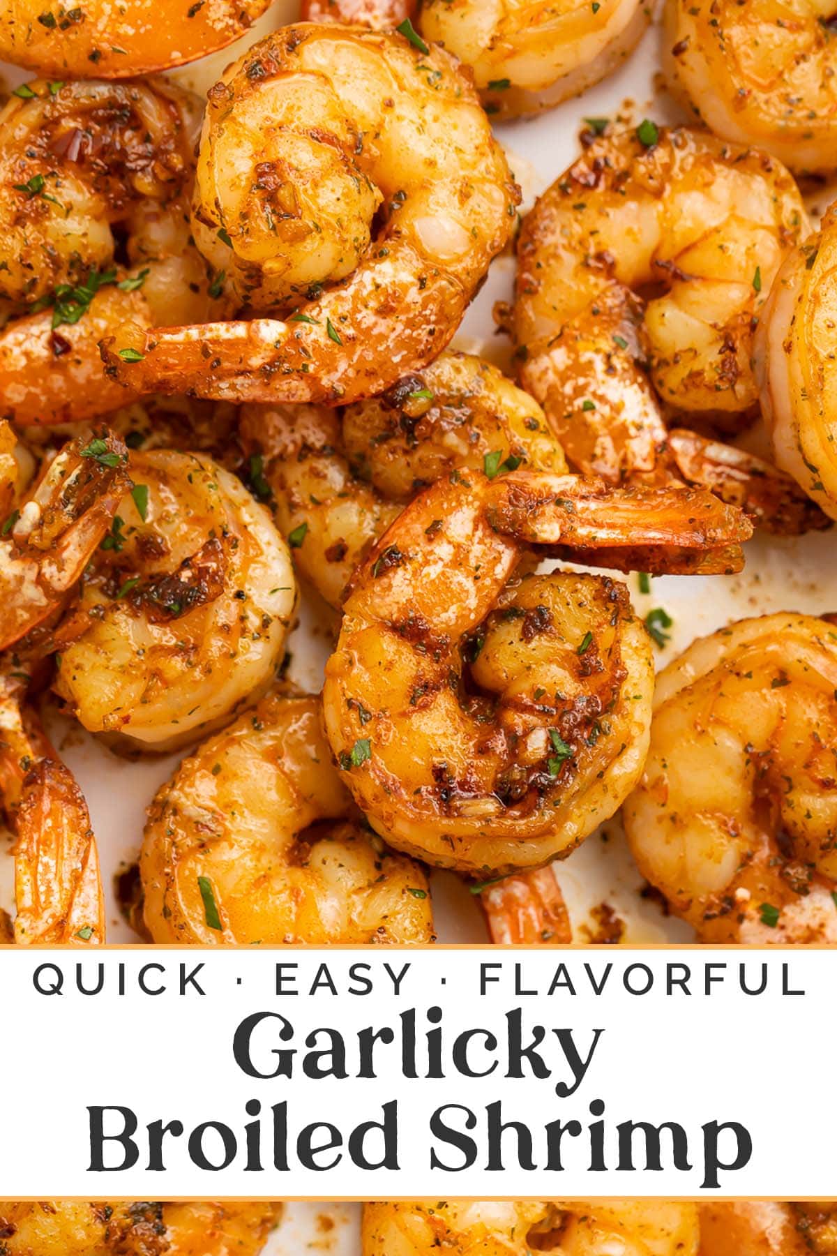 Pin graphic for broiled shrimp.